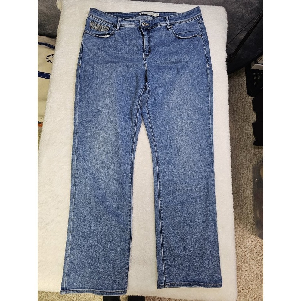 Levi's 512 Perfectiy‎ Shaping Straight Leg Blue Jeans Size 20 W